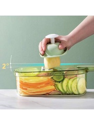 1入組9件蔬菜切片器套裝,適用於切割馬鈴薯、小紅蘿蔔、黃瓜等食材,家用廚房工具,包括切絲器、刨片器、切片器和檸檬削皮器