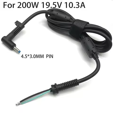 DC4.5*3.0MMPin Power Supply Plug Connector With Cord / Cable For H p 19.5V 10.3A 200W 230W 90W 180W