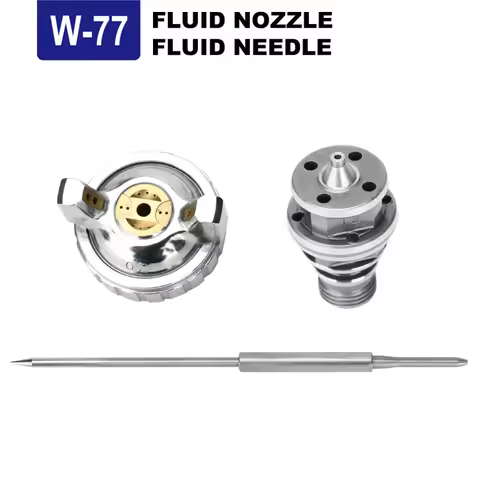 W77 R77 Spray Gun Kit Nozzle Needle Aircap Set Sprayer Parts Pneumatic Tool Component For Japan Anes