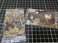 只限郵寄 未開 進擊的巨人 餅卡 兩張 1sp