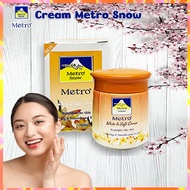 Cream Pelembab Kulit Wajah BPOM Metro Snow White & Soft Cream Whitening Day And Night Cream