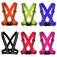 Motorcycle Safety Reflective Vests Elastic tape Jacket For yamaha nmax 125 road star r6 2017 rd 350 