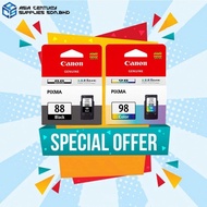Canon PG-88 (21ML) CL-98 (15ML) Black / Color Ink Cartridge For Printer E500 E510 E600 E610 PG88 CL9