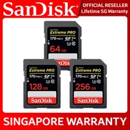 SanDisk Extreme PRO SD Card 4K U3 V30 UHS-I C10 32GB 64GB 128GB DXXO DXXU DXXD SANDISK.SG