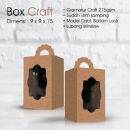 Paperbox Souvenir for Plain Craft Straw Cups Size 9 x 9 x 15 Craft