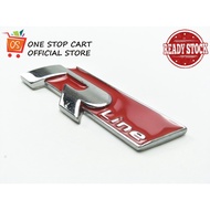 🇲🇾R LINE LOGO EMBLEM UNIVERSAL VOLKSWAGEN GOLF POLO SCIROCCO VW RLINE R-LINE PLATE GTI TSI