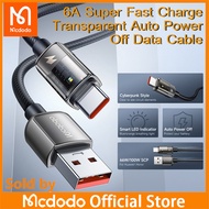 Mcdodo Auto Disconnect  Cable USB Type C 5A 66W Super Fast Charging  VOOC FLASH Charg  USB C Cable Data Cord Phone For huawei Mate 20 30 40 Pro P30 Pro OPPO R15 R17 Reno Find X Lighting  Cable Intelligent power off