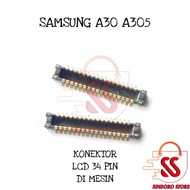 MESIN Lcd Connector Samsung A30 A305 Socket Connector Socket On The Machine