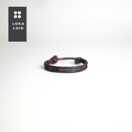 550Lbs Paracord Rope Premium Bracelet Unisex Men Women Casual Black red Premium Bracelet Simple Knot