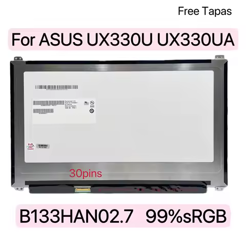 B133HAN02.7 For ASUS UX330 UX330U UX330UA IPS 13.3 99% sRGB Laptop LCD Matrix Screen FHD 1920X1080 3