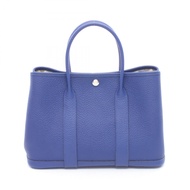 【二手】愛馬仕 HERMES 托特包 Garden Party TPM 藍色電光皮革 女士款