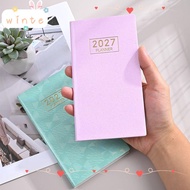 WINTE A6 Planner Notebook, 2027 Portable 2027 Planner, Gifts Lined Pages Multicolor Weekly Planner O