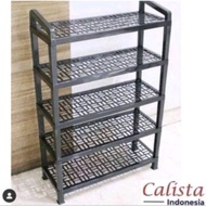 Cosmic Shoe Rack Grey Calista 4 Tiers 5 Tiers