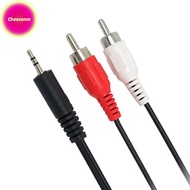 Cheesenm 1.2m 3.9 Feet 3.5mm Plug Ja to 2RCA Male Audio Cable Splitter Phone to Speaker SG