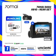 70mai Dash Cam A810 Set Front 4K 2160P Rear HDR 1080 GPS/70mai A800s