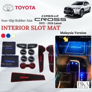 [Malaysia CKD] Toyota Corolla Cross Interior Slot Mat 2022 2023 Car Anti Slip Mat Pad Corolla Cross 