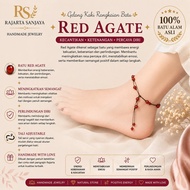 ANKLE BRACELET | Red Agate Stone Bracelet GK-03