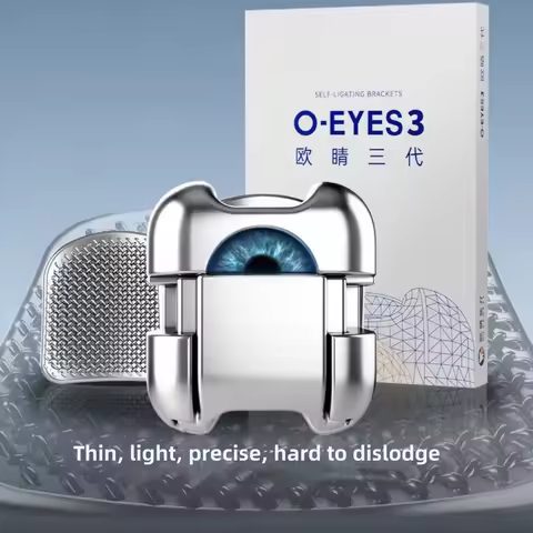 O-EYES 3 Self-Ligating Orthodontic Brackets - OCG III Metal Square Round Dental Ortho Supplies
