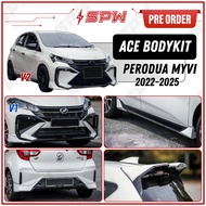Perodua Myvi (2022-2025) ACE Gear Up Bodykit G3 Body Kit Front Bumper Lip Side Skirt Rear Bumper Dif