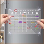 Calendar for Fridge Calendar 16" x 12" Clear Acrylic Reusable Planner Board for Family Home Kitchen