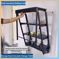 Wall-mounted folding table invisible table small folding dining table desk