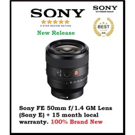 Sony FE 50mm f/1.4 GM Lens (Sony E) + 15 month local warranty