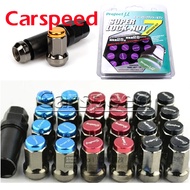 M12x1.5/M12x1.25 33mm Project MU Car Steel Lock Anti Theft Racing Wheel Lug Nut