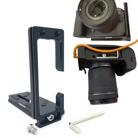 R6M2 Cable Lock Tripod Quick L Plate Holder for Canon EOS R6 Mark II R6II Camera Tether Shooting & L