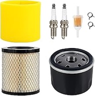 Air Filter Oil Filter Tune Up Kit for Poulan Pro PB185A42 PP20VA46 PP155H42 Riding Tractor 42" 46" D