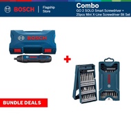 BOSCH [COMBO] GO 2 SOLO Smart Screwdriver - 06019H21L1 + BOSCH 25pcs Mini X-Line Screwdriver Bit Set