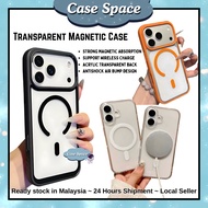 IPH 11 12 13 14 15 16 16e 17 Pro Plus Pro Max fon sarung transparent magnetic phone case casing cove