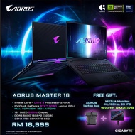 Gigabyte AORUS MASTER 16 (Core Ultra 9 275HX/32GB/2TB/RTX5090 24GB/16" OLED WQXGA 240HZ/W11) Laptop 