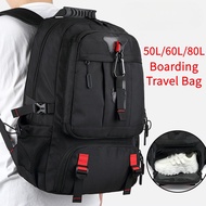 50L/60L/80L Travel bagpack Expandable waterproof fits 16/17 inch laptop hiking backpack with shoe co