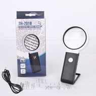5 Times. 25 Times Reading Reading Antique Jewelry Appraisal Folding Desktop Magnifying Glass 8 LED M