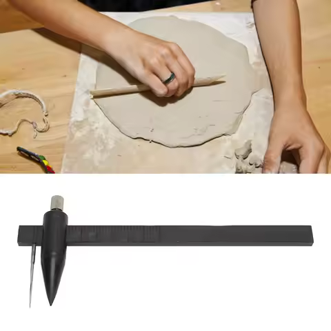 Pottery Tools Plastic Clay Compass Cutter Ruler Professional Tool Pottery Compass Black Compass Cali
