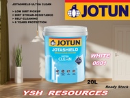 20L - Jotun Jotashield Ultra Clean - 0001 White - Exterior Wall Paint - Cat Dinding Luar