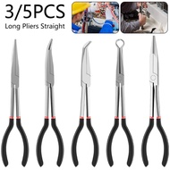 ⓥMulti-purpose Long Nose Pliers Straight Needle Nose Pliers 25 / 45 Degree Curved O-Shape Bend N ☾☾