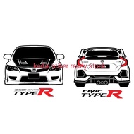 civiv type r stiker cutting