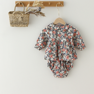 2 Pcs Baby Girl Clothes Set Floral Dress Bloomer Newborn Girl Clothing Toddler Girl Clothes Girl Out