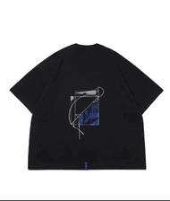 黑L MELSIGN - Ευκλείδης Graphic Tee - Black