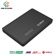 HITAM Orico 1-Bay 2.5 Inch External HDD Enclosure Sata USB 3.0 - Black