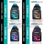 DASHOIL E500+ E600+ E700+ E900+ 10W50 1Liter ESTER+V2 Formula Baru 4T Minyak Hitam Pelincir Motorsik