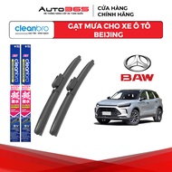 Cleanbro Car Wipers for Beijing Us X7 - Nano-Coated Silicon Blade Creates Lotus Leaf Effect - Auto36