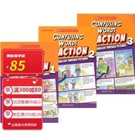 易混淆词 学乐出品 Scholastic In Action Confusing Words 画里画外轻松学英语 3册漫画版图解英语 英文原版