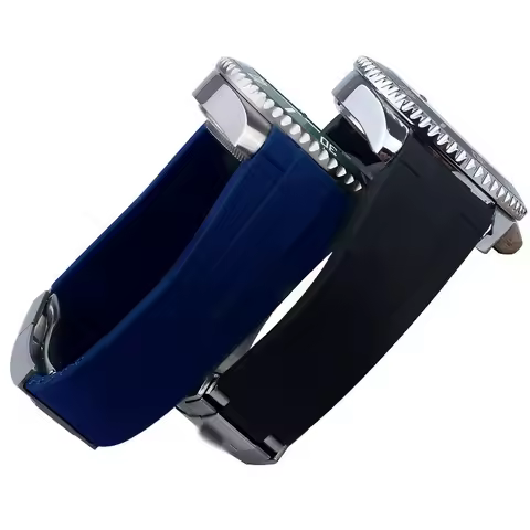 For Rolex Rubber Watch Strap 20mm 21mm Fluororubber Watch Band For Rolex Submariner DAYTONA GMT Yach