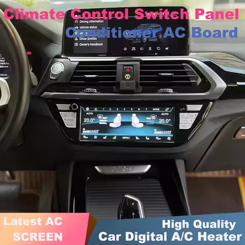 For BMW 5 6 Series G30 G31 M5 F90 X3 X4 G01 G02 X3M X4M F97 F98 2018-2021 Digital LCD AC Heater Clim