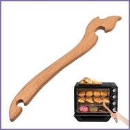 Toaster Rack Puller 11 Inch Natural Oven Rack Push Pull Stick with Hole Anti-scalding Toaster Oven Cooking shuo2sg