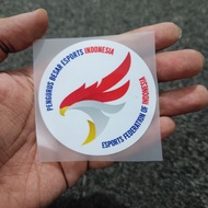 ESPORTS INDONESIA LARGE MANAGEMENT IRON-ON SCREEN PRINTING STICKER