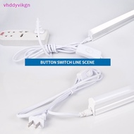 VHDD T8 T5 Tube Light Fitgs Butt Extension Cable LED Lamp Extension 1.8m Switch Plug Wire Three-Hole Power Cord SG