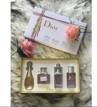 Original New D.i.o.r. .Gift Set 4in1 ( 4 x 30ml ) For Her [ Jadore EDP + Miss Dior + Dior Addict + J
